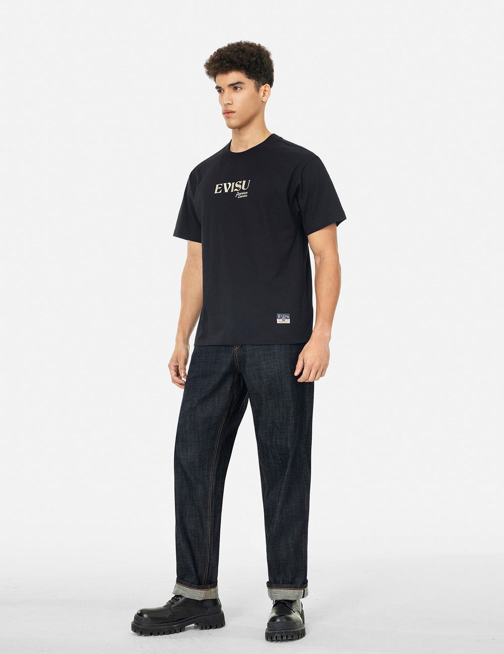  Quần Evisu Brocade Daicock Appliqué Jeans 'Indigo' 