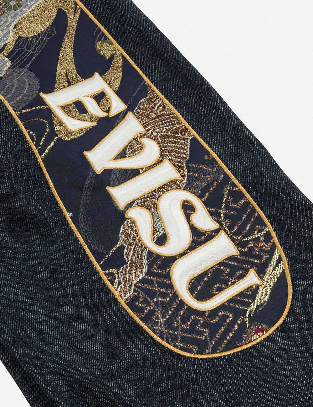  Quần Evisu Brocade Daicock Appliqué Jeans 'Indigo' 