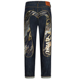  Quần Evisu Brocade Daicock Appliqué Jeans 'Indigo' 