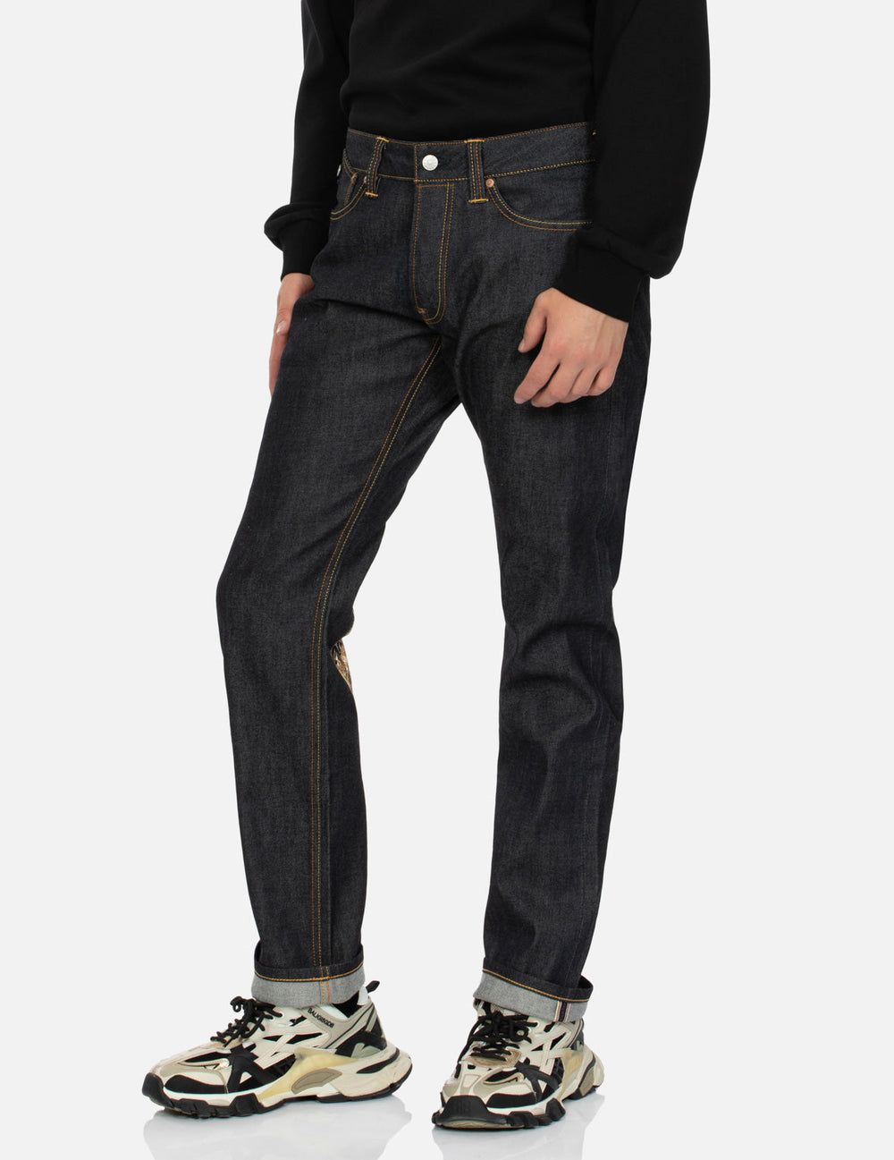  Quần Evisu Crane Embrodiery Jeans 'Indigo' 