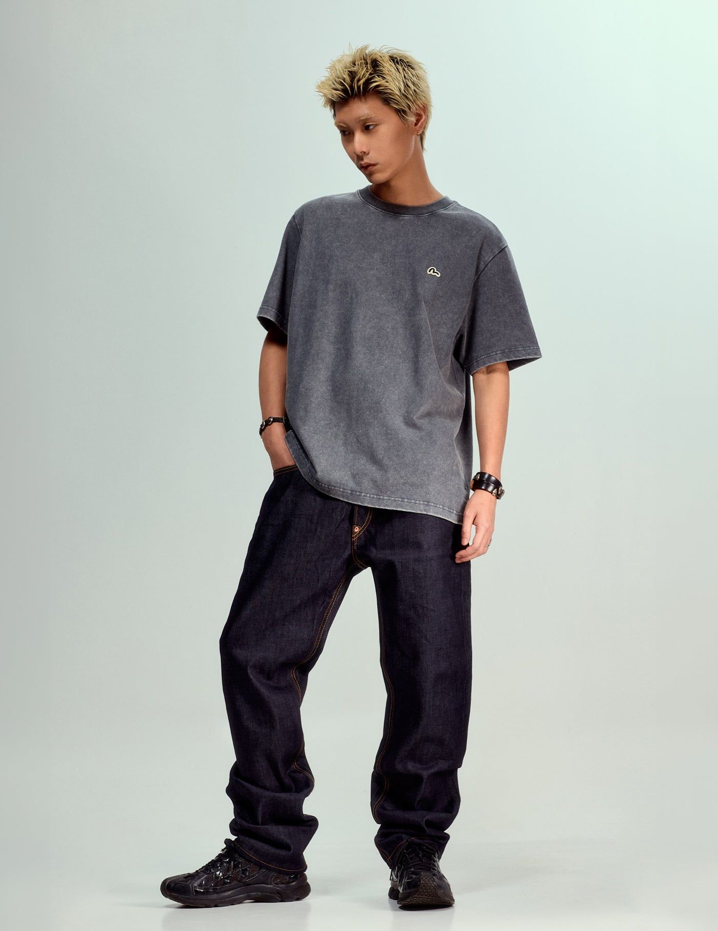  Quần Evisu Daicock Print Jeans 'Indigo' 