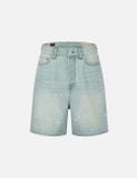  Quần Evisu Daicock Print Oversized Shorts 'Denim' 