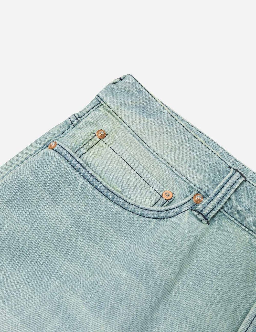  Quần Evisu Daicock Print Oversized Shorts 'Denim' 