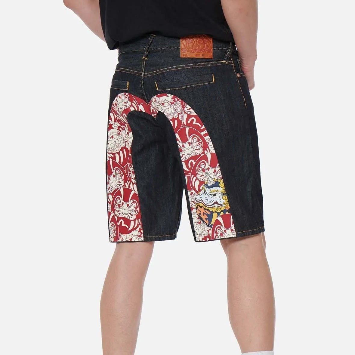  Quần Evisu Denim Shorts 'Black' 