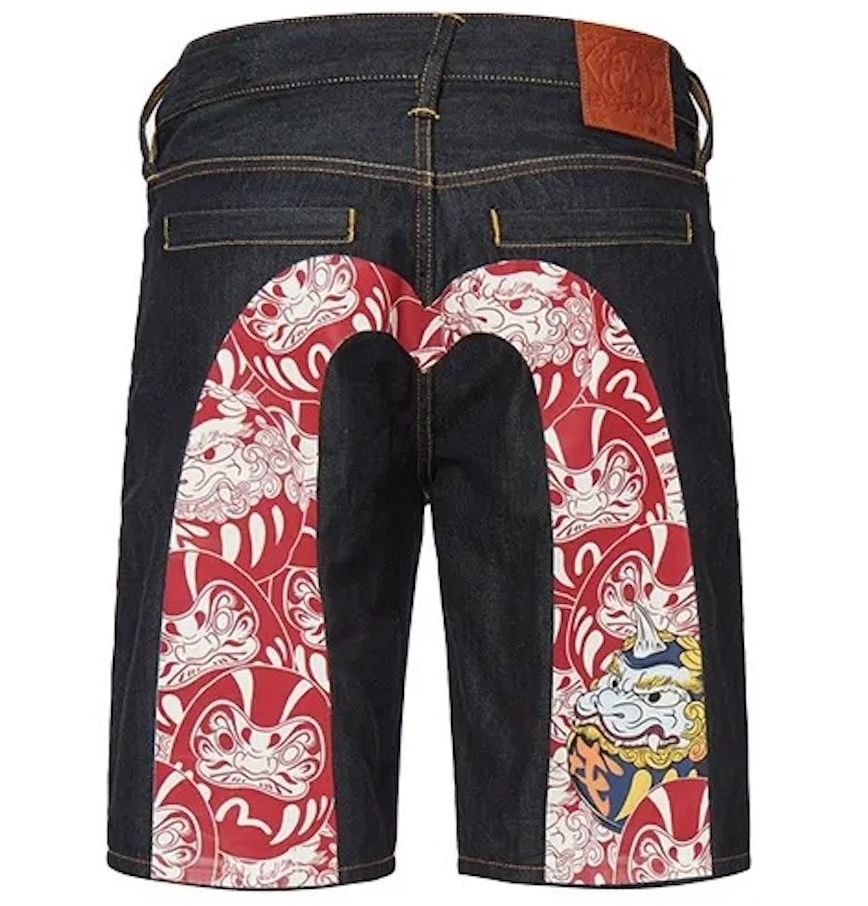  Quần Evisu Denim Shorts 'Black' 