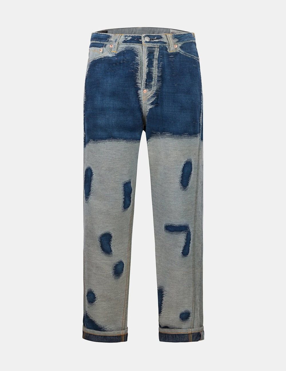  Quần Evisu Distressed Seagull Denim Jeans 'Indigo' 