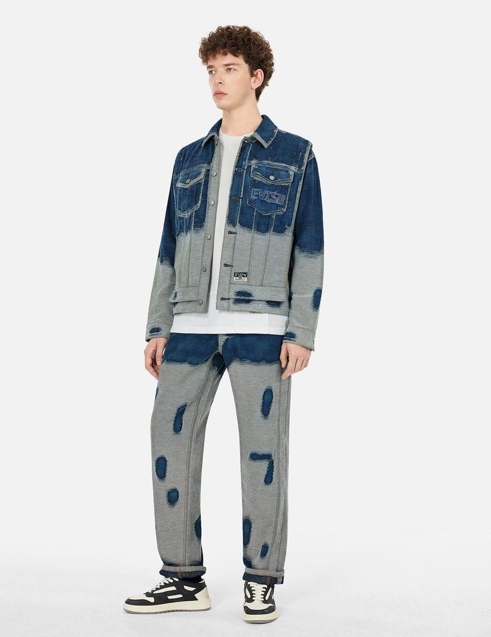  Quần Evisu Distressed Seagull Denim Jeans 'Indigo' 