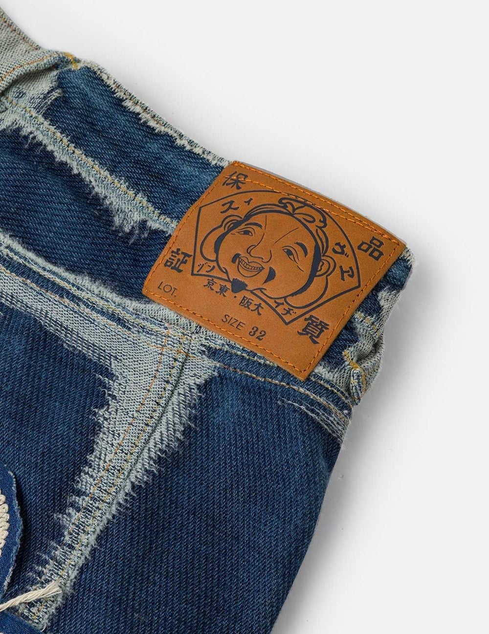  Quần Evisu Distressed Seagull Denim Jeans 'Indigo' 