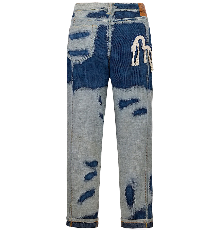  Quần Evisu Distressed Seagull Denim Jeans 'Indigo' 
