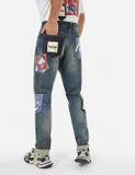  Quần Evisu Ebisu Print Multi-Pocket Jeans 'Indigo' 