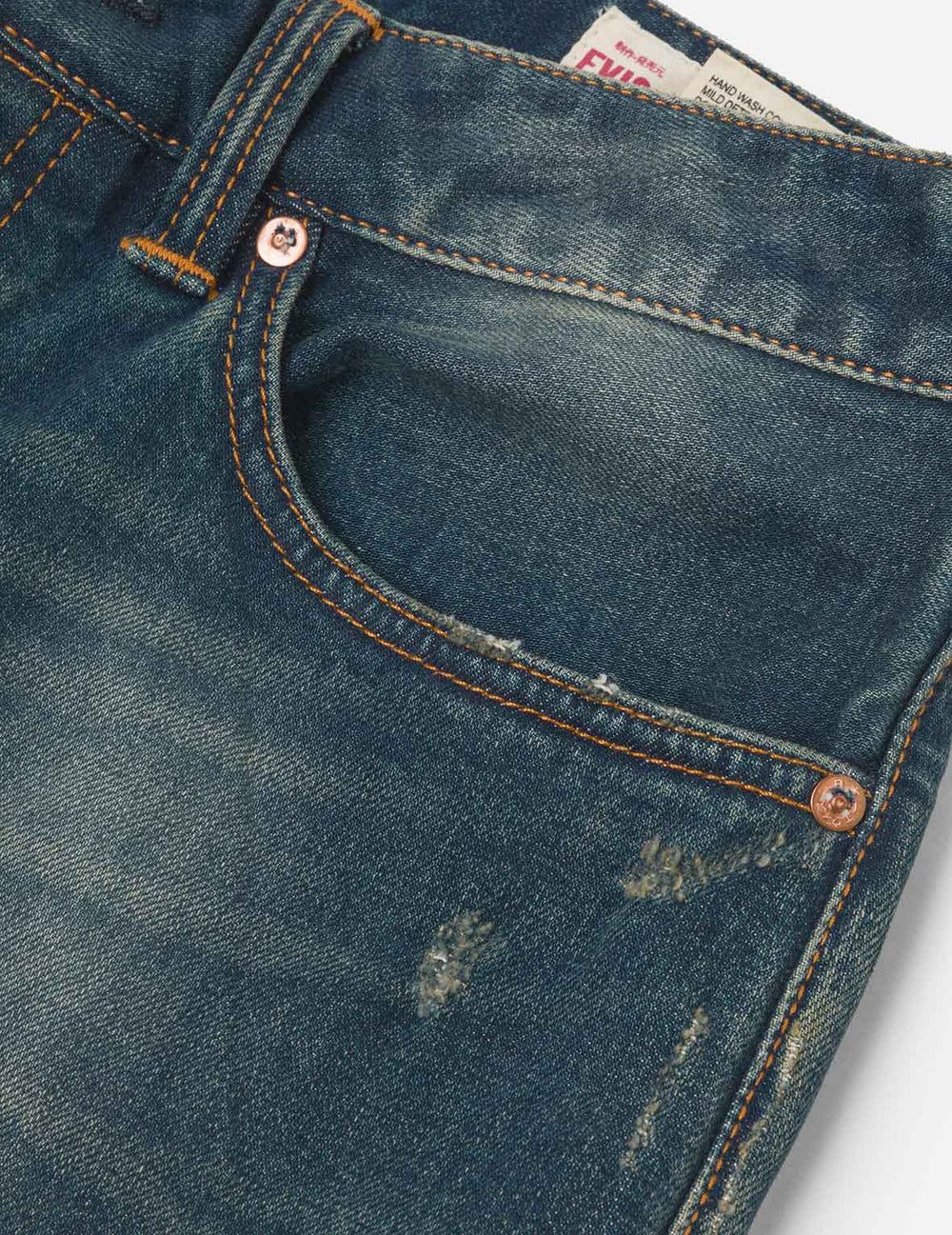  Quần Evisu Ebisu Print Multi-Pocket Jeans 'Indigo' 