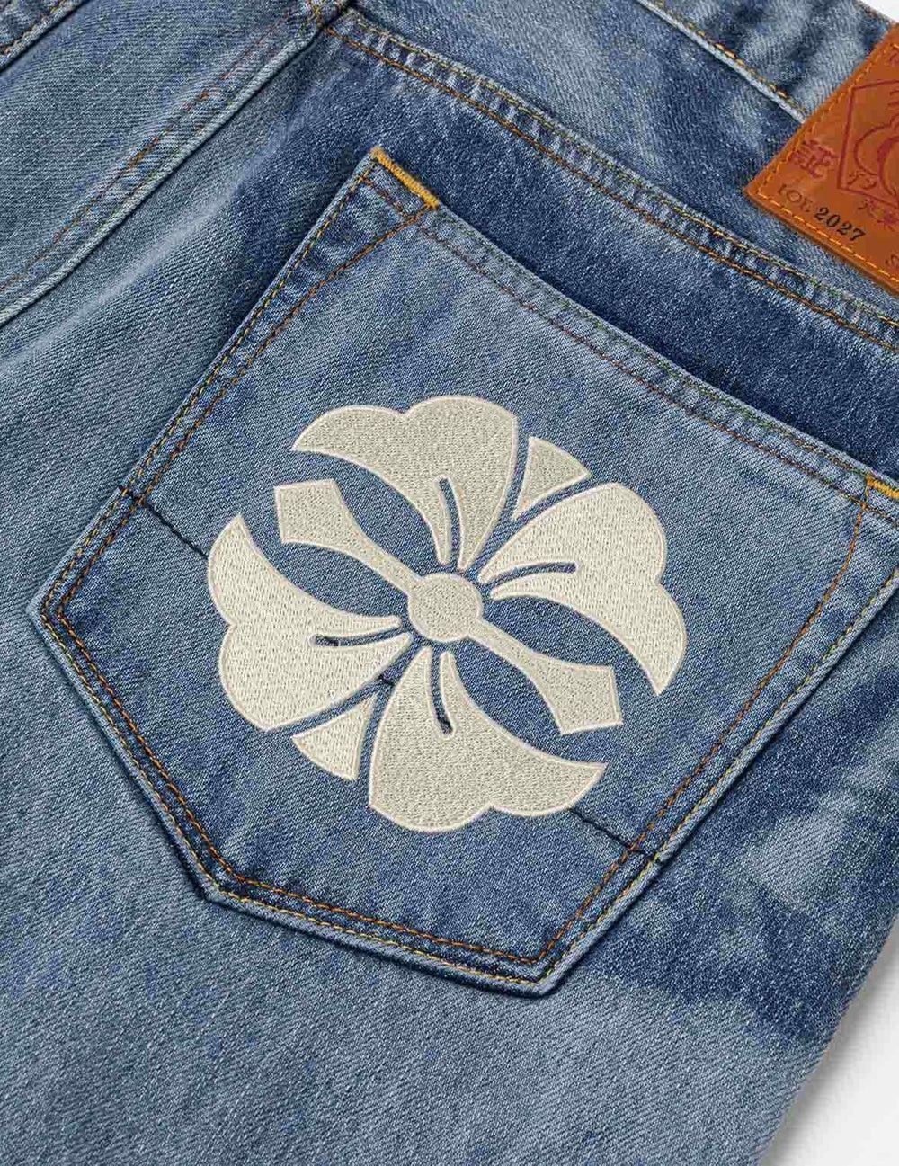  Quần Evisu Fisherman Godhead Laser Jeans 'Indigo' 