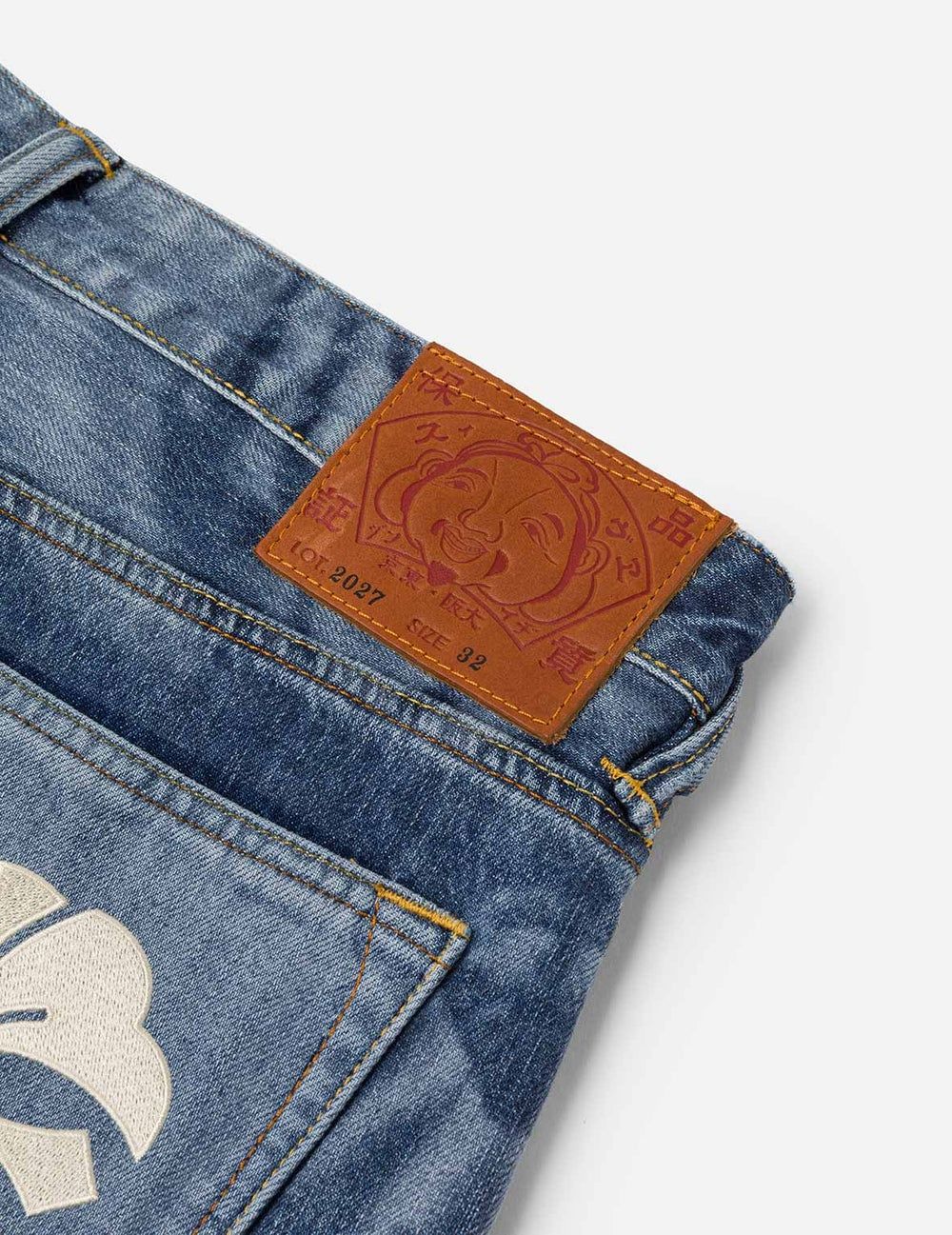  Quần Evisu Fisherman Godhead Laser Jeans 'Indigo' 