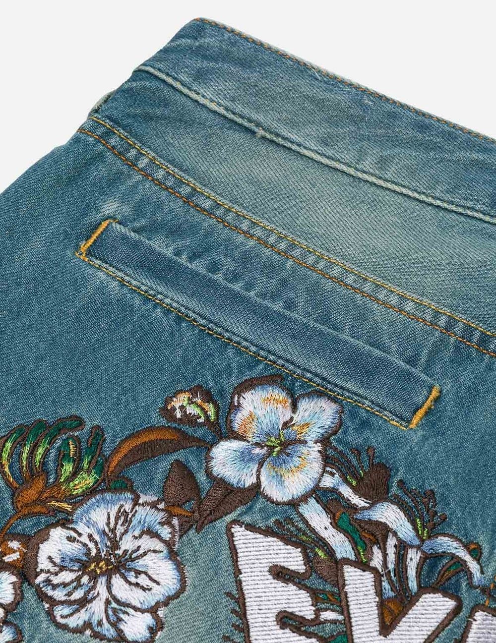  Quần Evisu Floral Daicock Shorts 'Denim' 