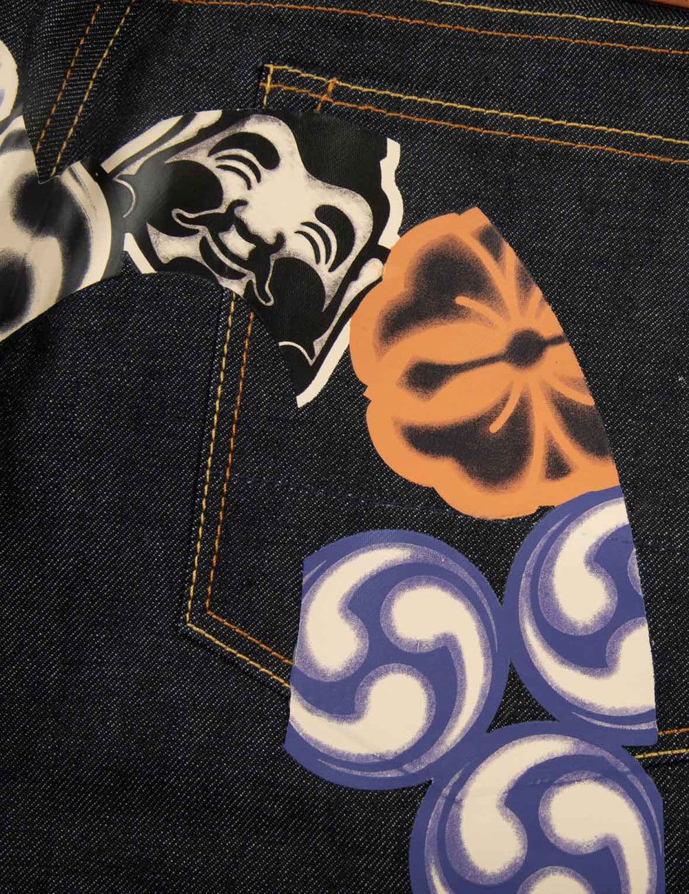  Quần Evisu Godhead and Kamon Jeans 'Indigo' 
