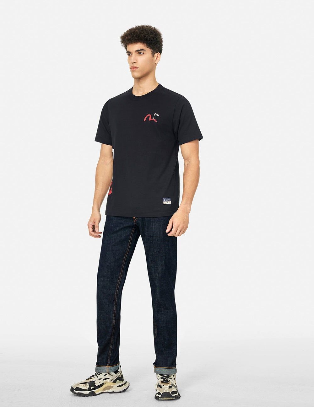  Quần Evisu Godhead Golfing Print Jeans 'Indigo' 