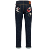  Quần Evisu Godhead Golfing Print Jeans 'Indigo' 