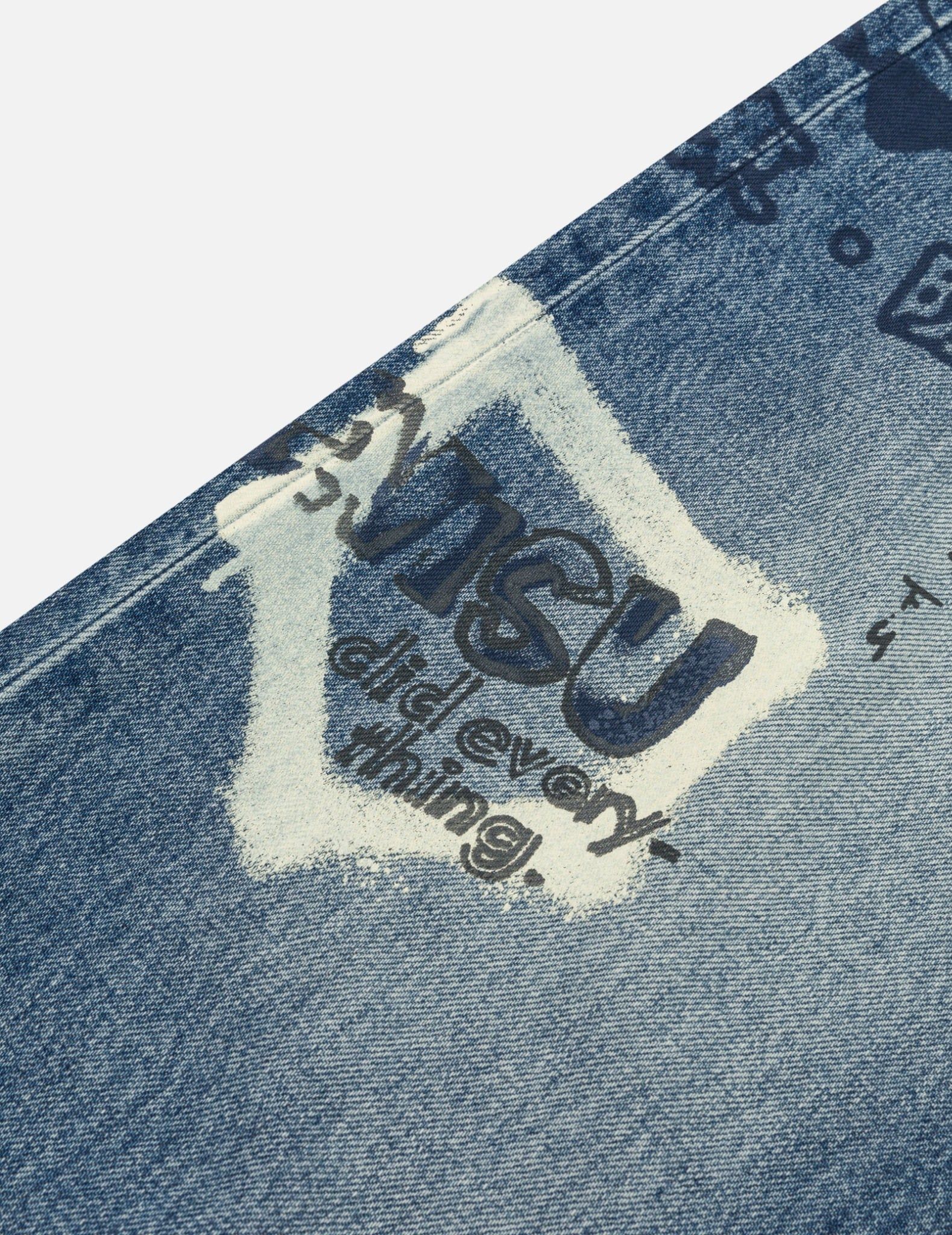 Quần Evisu Graffiti Prints Fit Jeans 'Indigo' 
