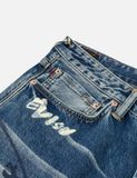  Quần Evisu Graffiti Prints Fit Jeans 'Indigo' 