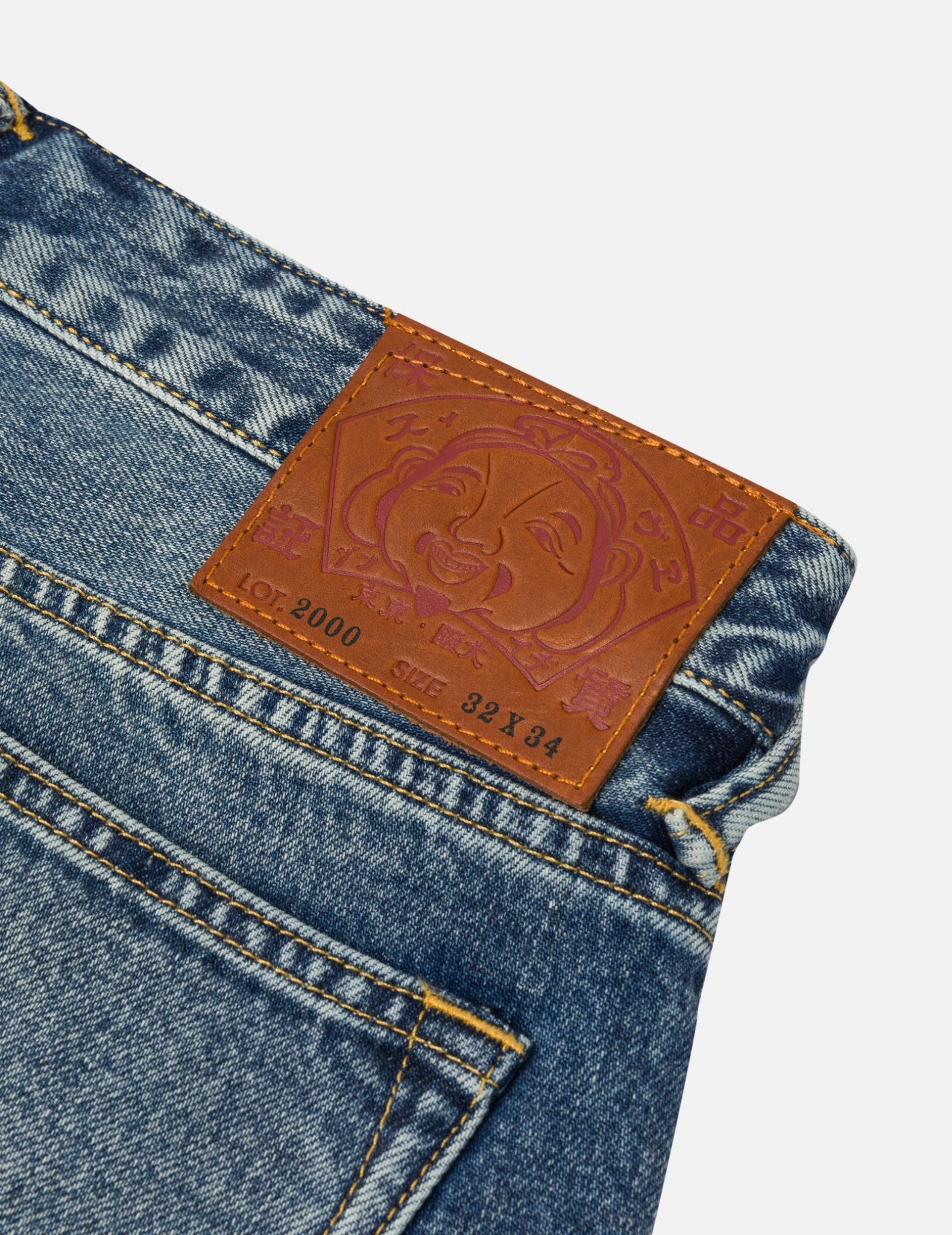  Quần Evisu Graffiti Prints Fit Jeans 'Indigo' 