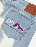  Quần Evisu Graffiti-Style Daicock Jeans 'Indigo' 