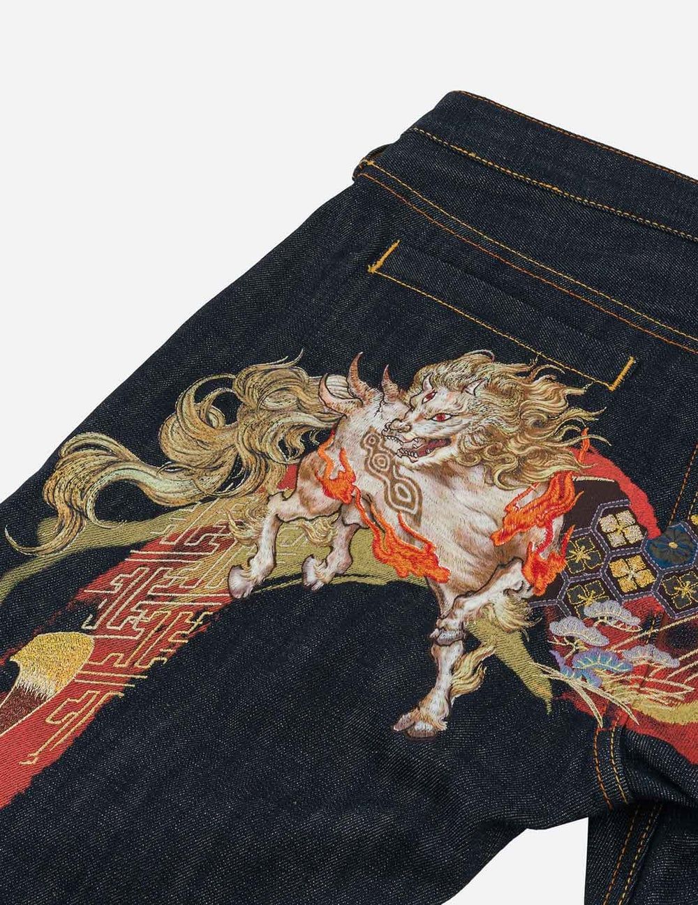  Quần Evisu Hakutaku Daicock Jeans 'Indigo' 