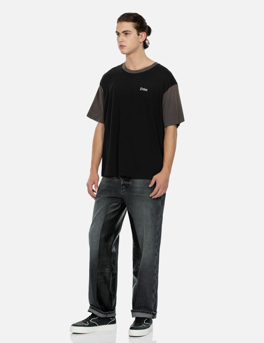  Quần Evisu Inlay Seagull Jeans 'Black' 