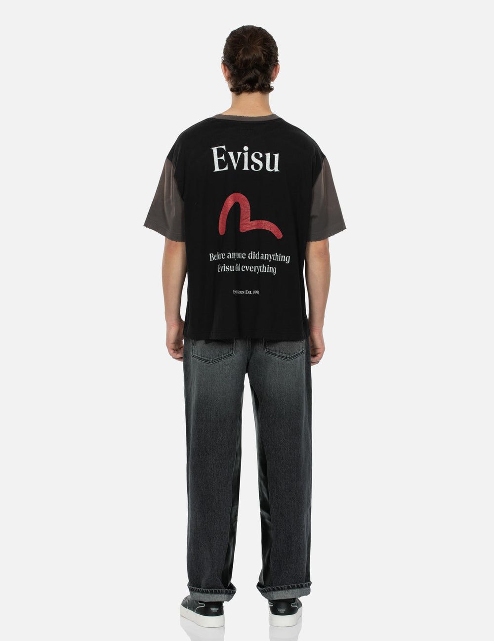  Quần Evisu Inlay Seagull Jeans 'Black' 