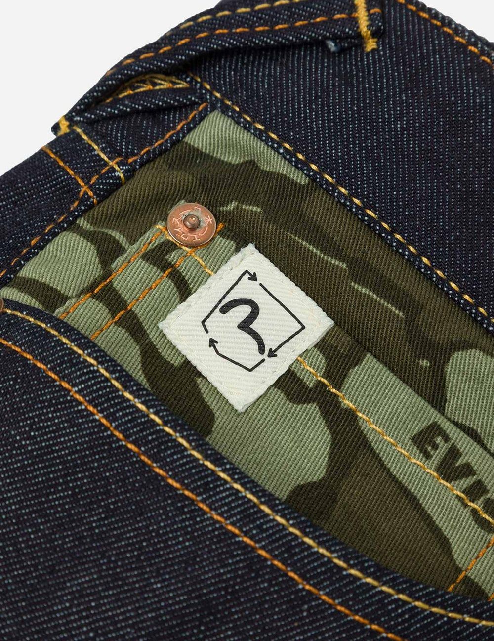  Quần Evisu Ishigaki Camouflage Jeans 'Dark Green' 