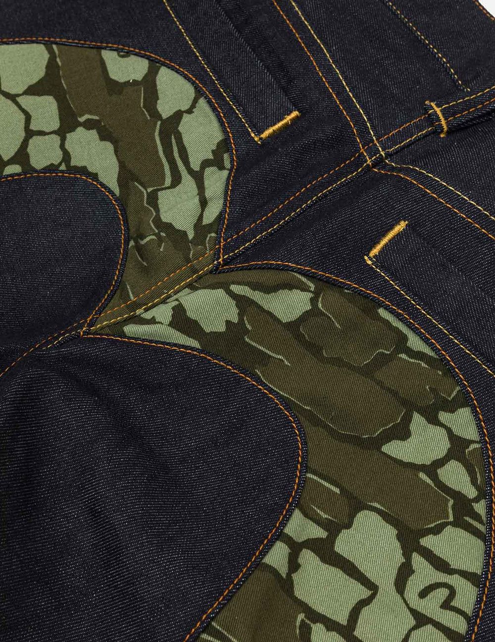  Quần Evisu Ishigaki Camouflage Jeans 'Dark Green' 
