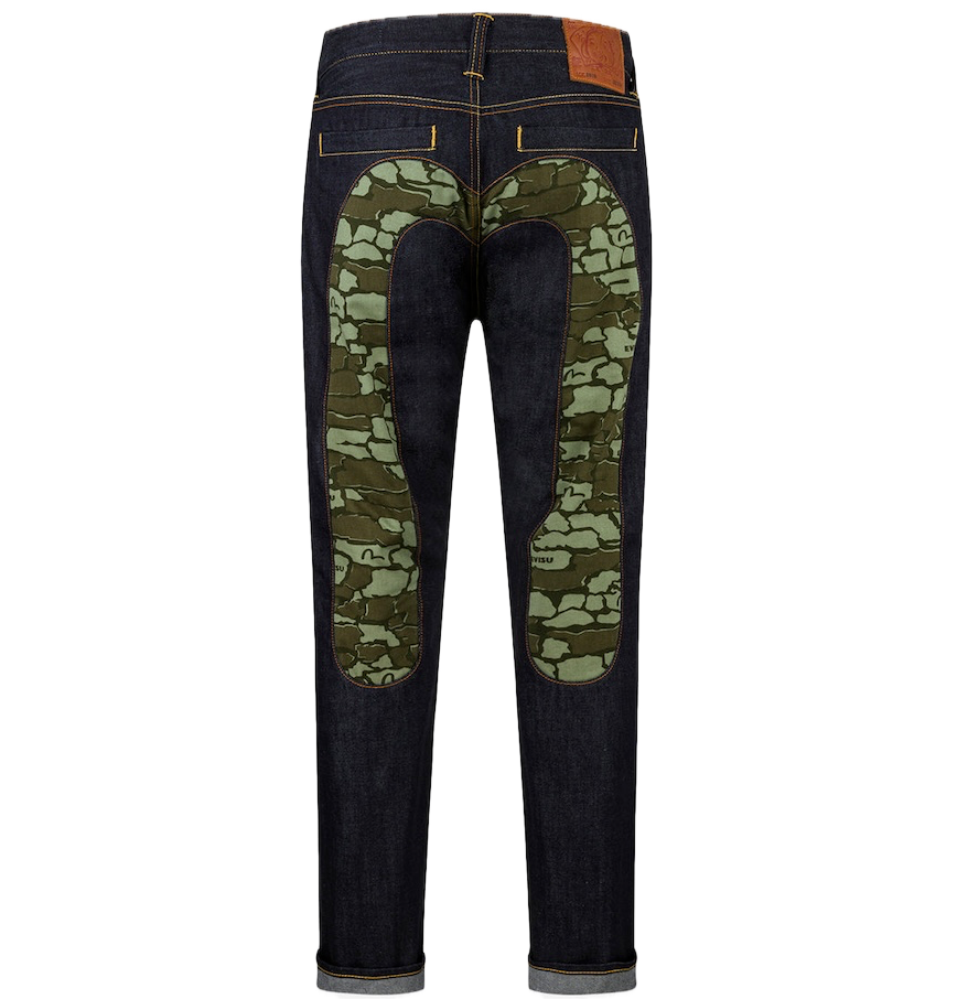  Quần Evisu Ishigaki Camouflage Jeans 'Dark Green' 