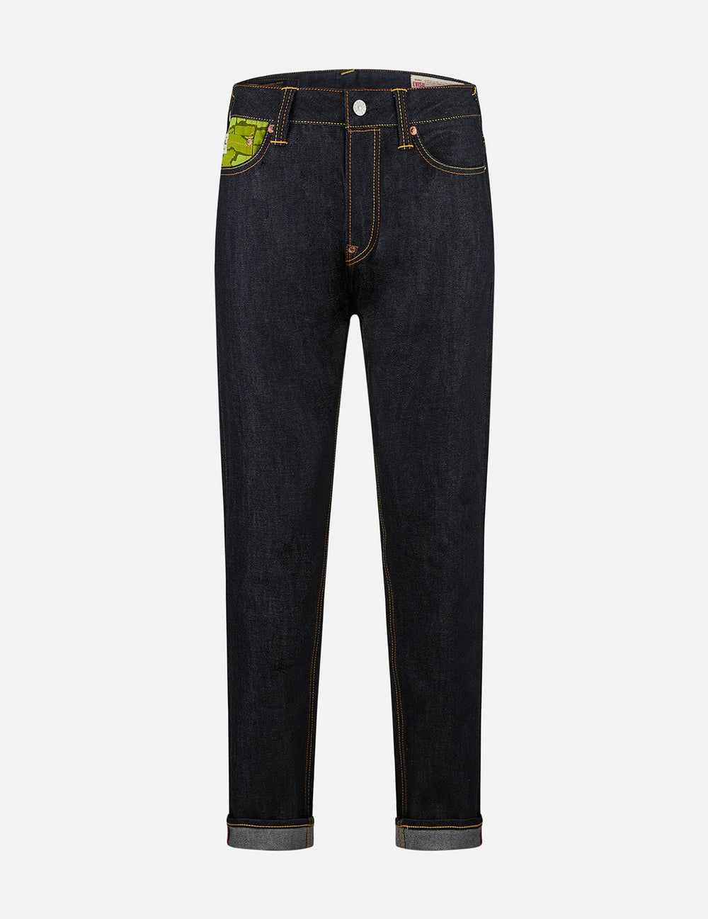  Quần Evisu Ishigaki Camouflage Jeans 'Light Green' 