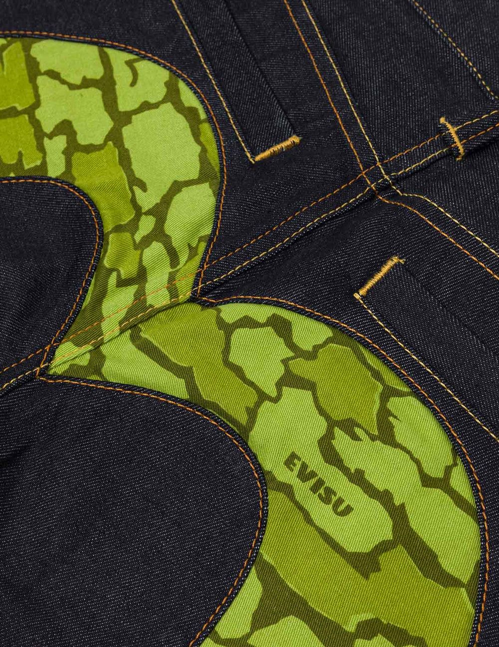 Quần Evisu Ishigaki Camouflage Jeans 'Light Green' 