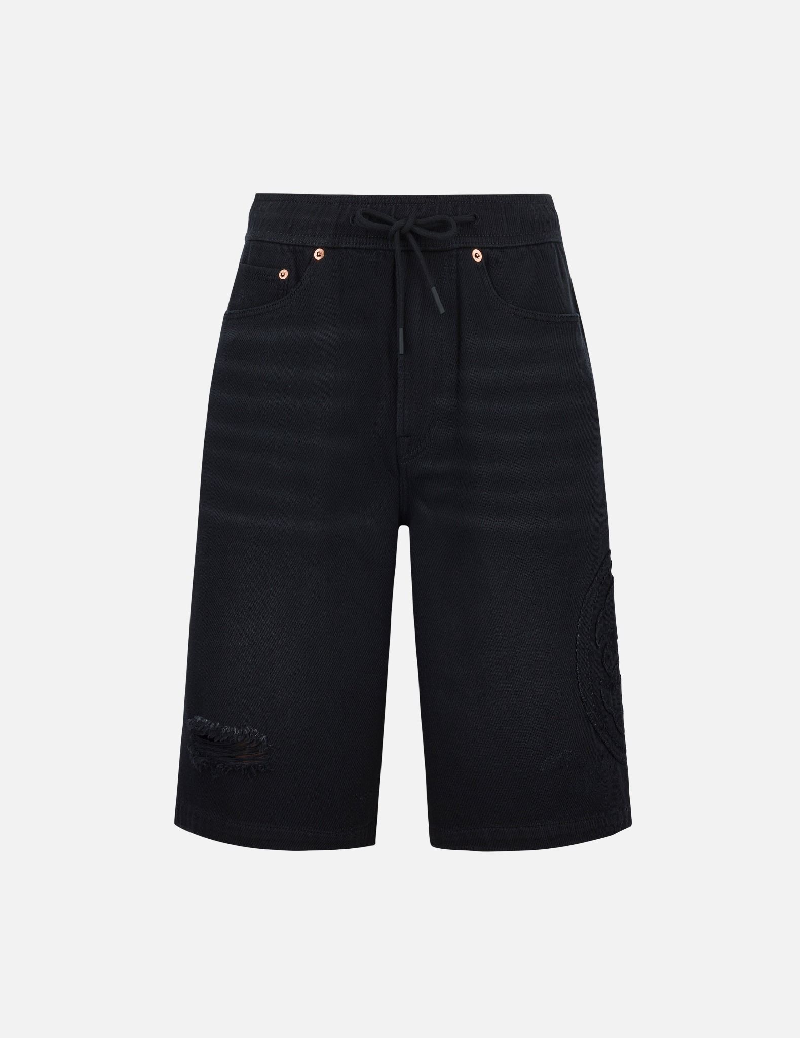  Quần Evisu Kamon Appliqué Short 'Black' 