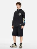  Quần Evisu Kamon Appliqué Short 'Black' 