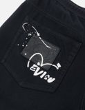 Quần Evisu Kamon Appliqué Short 'Black' 