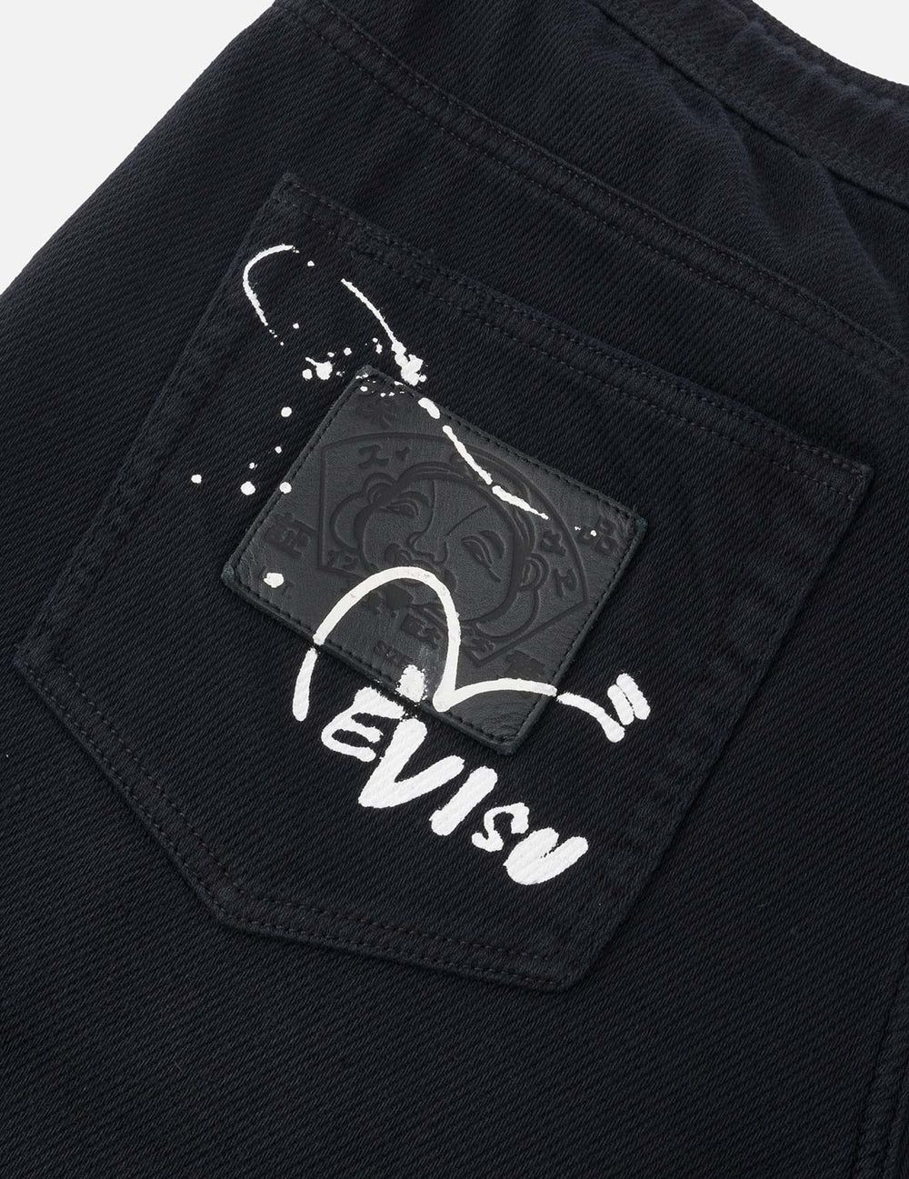  Quần Evisu Kamon Appliqué Short 'Black' 