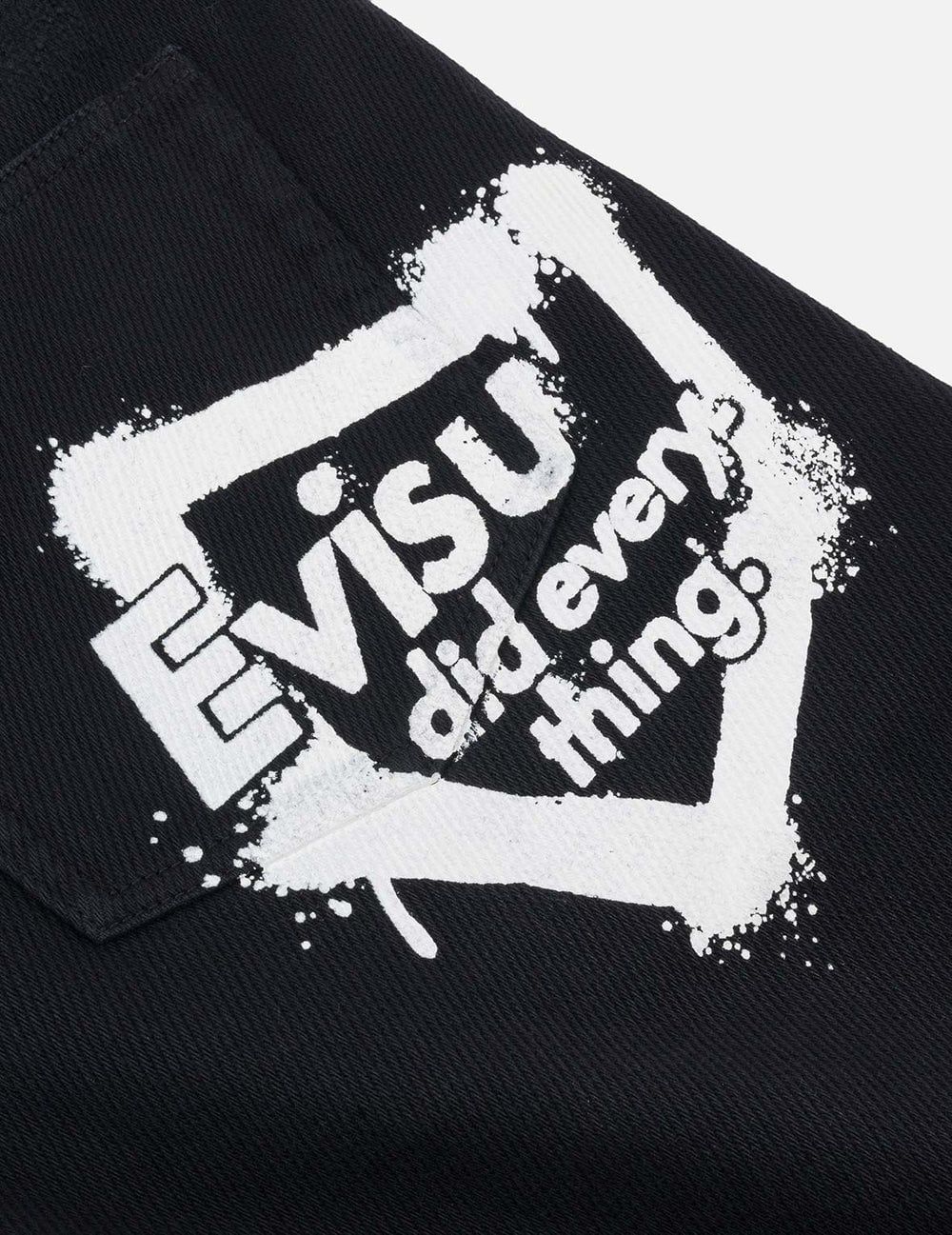  Quần Evisu Kamon Appliqué Short 'Black' 