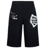  Quần Evisu Kamon Appliqué Short 'Black' 