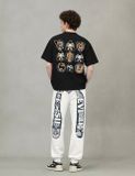  Quần Evisu Logo Daicock Print Sweatpants 'White' 