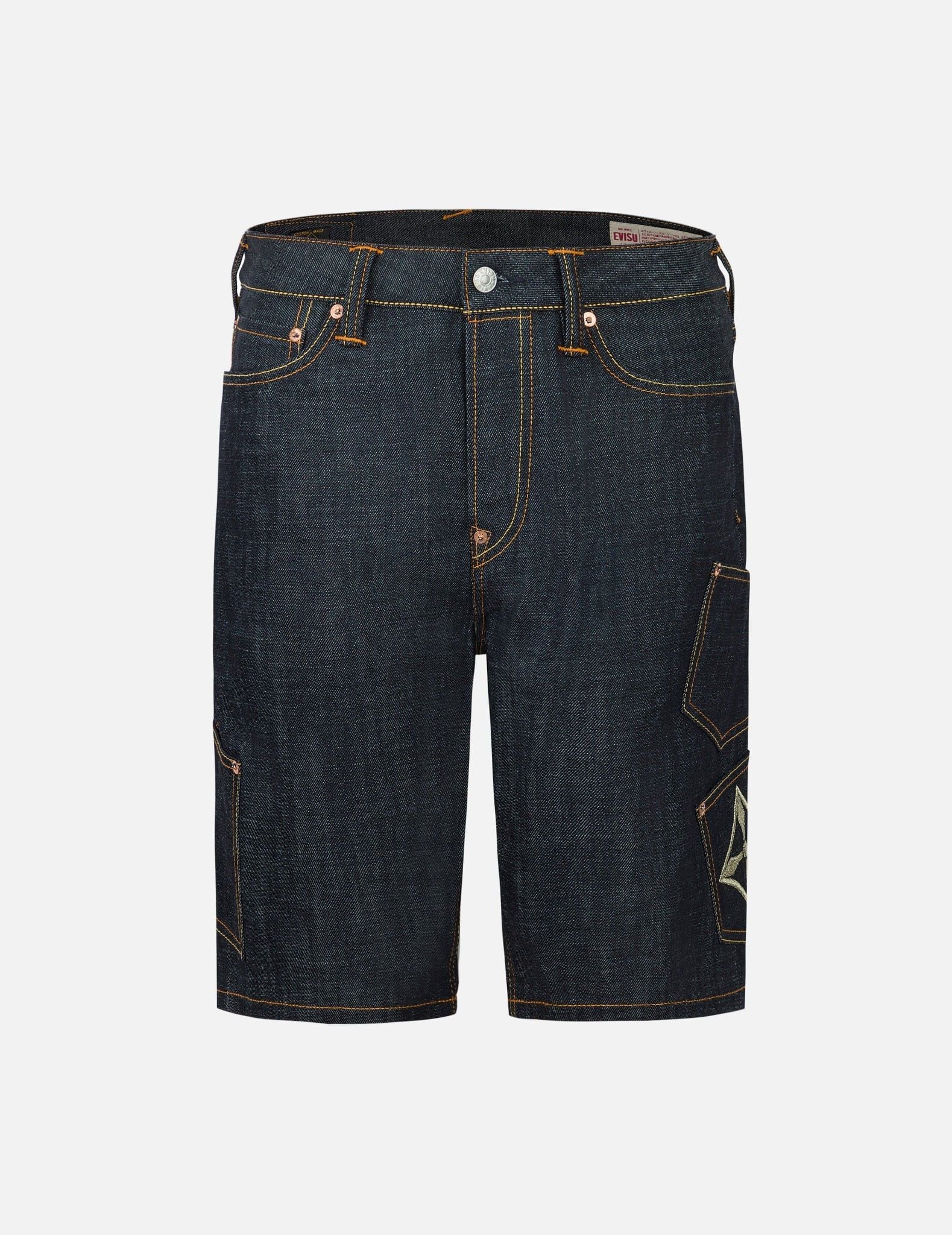  Quần Evisu Multi-Pocket Brocade Short 'Indigo' 