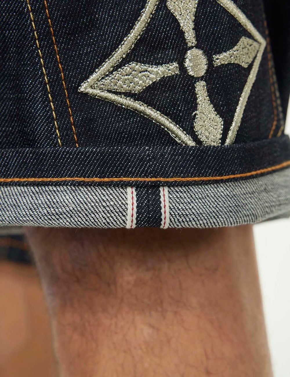  Quần Evisu Multi-Pocket Brocade Short 'Indigo' 