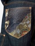  Quần Evisu Multi-Pocket Brocade Short 'Indigo' 