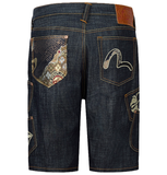  Quần Evisu Multi-Pocket Brocade Short 'Indigo' 