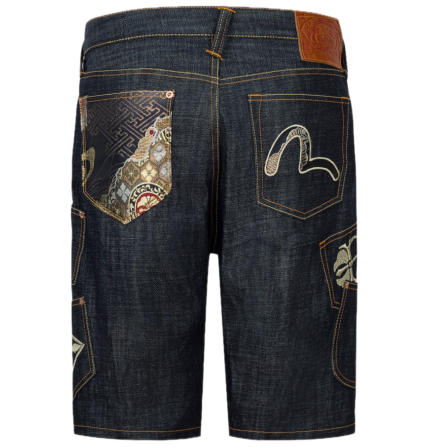  Quần Evisu Multi-Pocket Brocade Short 'Indigo' 
