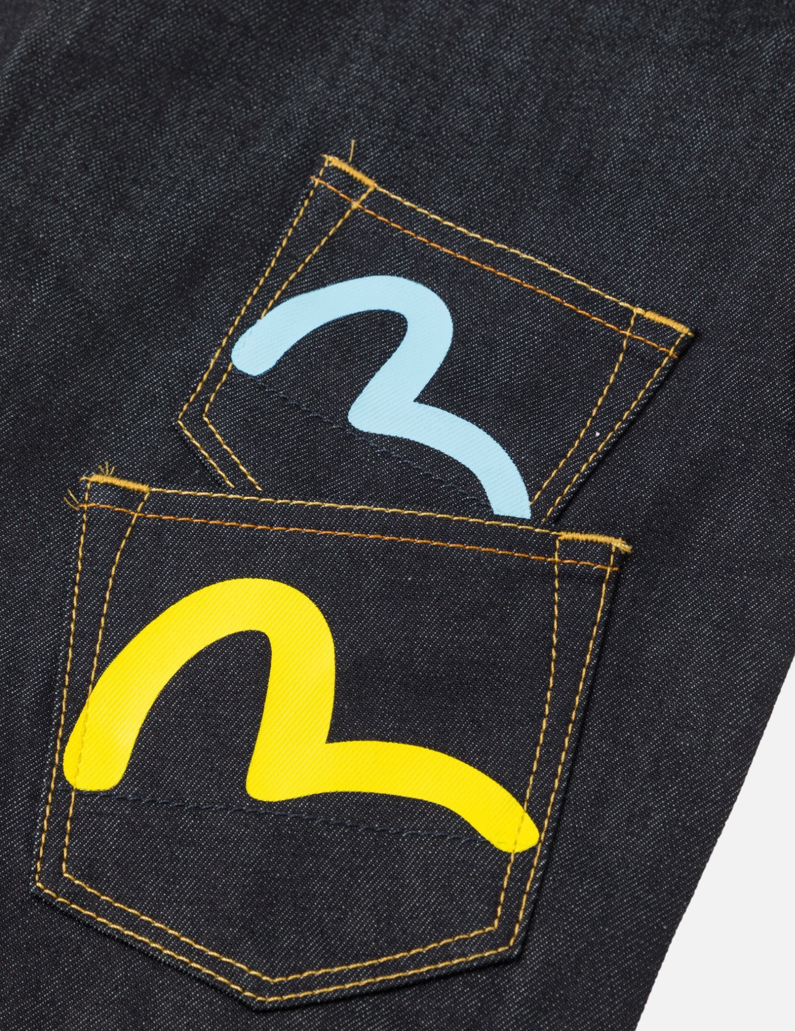  Quần Evisu Multi-Pocket Seagull Jeans 'Indigo' 