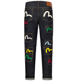  Quần Evisu Multi-Pocket Seagull Jeans 'Indigo' 