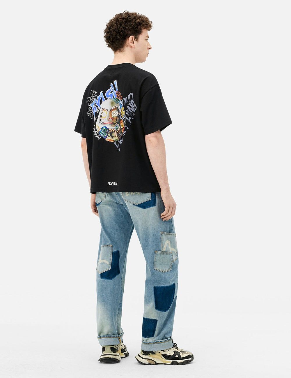  Quần Evisu Multi-Pocket Seagull Print Jeans 'Indigo' 