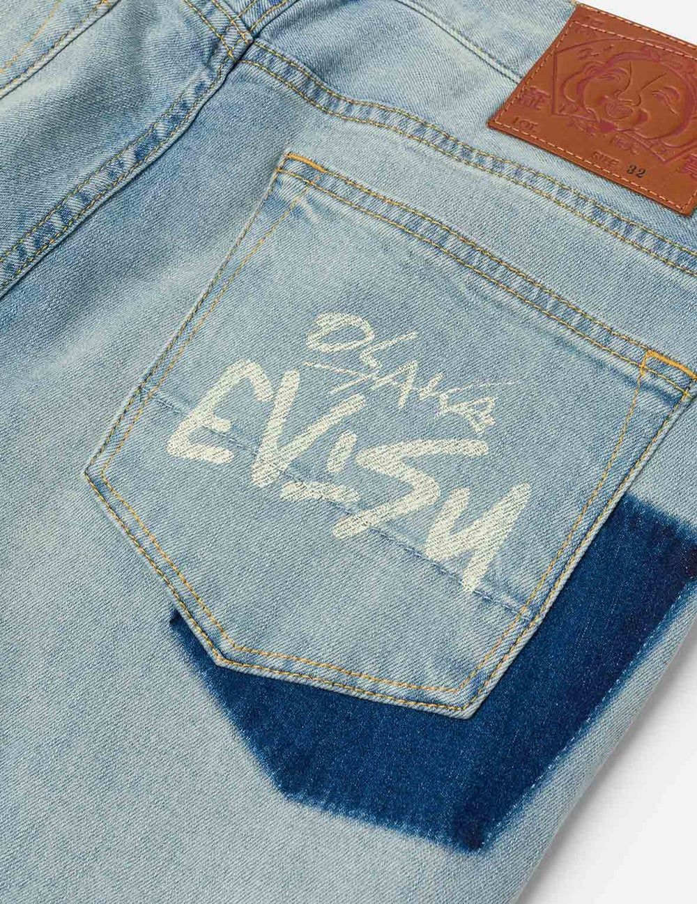  Quần Evisu Multi-Pocket Seagull Print Jeans 'Indigo' 