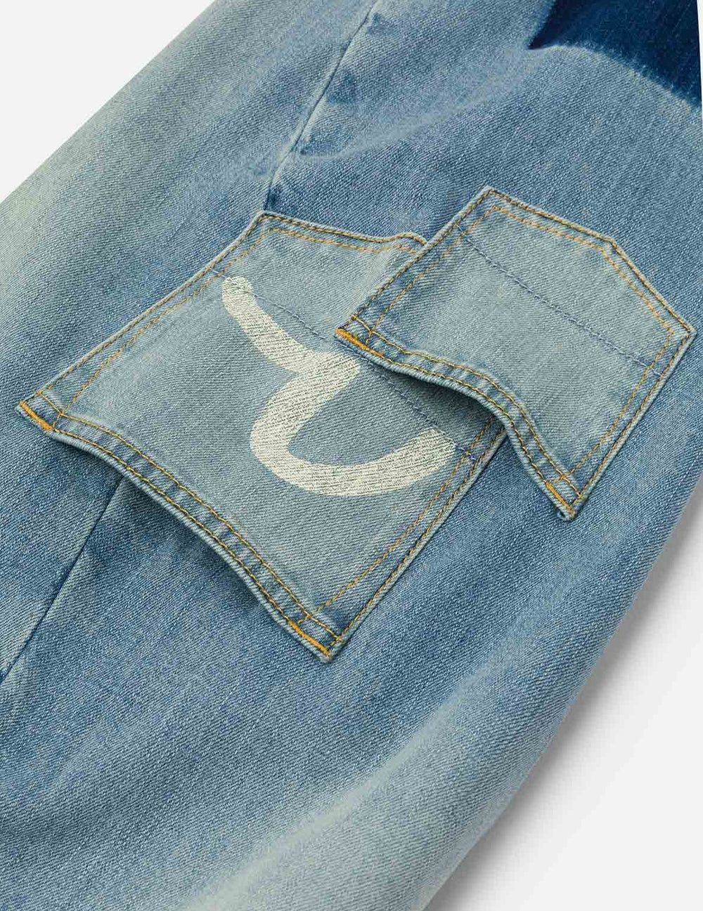  Quần Evisu Multi-Pocket Seagull Print Jeans 'Indigo' 